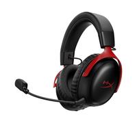 HyperX Cloud III S - Wireless Gaming Headset for Multi-Platform, 2.4GHz, Bluetooth, Battery Life up to 120 Hours 53mm Angled Drivers, 10mm Detachable Mic, Customizable - Black/Red