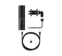 HyperX QuadCast 2 S - USB Microphone, with RGB Lighting, Streaming and Podcasting, with On-Board Controls, LED Lighting, Removable Shock Mount, PC, Mac, USB-C - Black