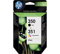 HP 22259 Original HP 350 Standard Capacity Black and 351 Standard Capacity Colour Ink Cartridges - SD412E