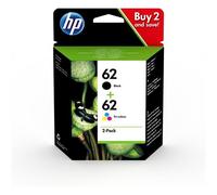 HP Ink Cartridge 62 2-pack Black/Tri-color Original Ink Cartridges Black 2 Pack