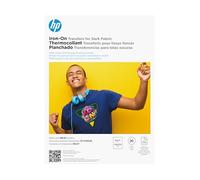 HP Iron-On Transfers for Dark Fabric, 8.5 x 11 in. (216 x 279 mm), 20 Sheets
