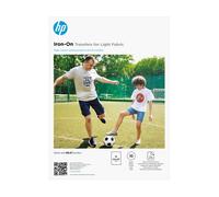 HP Iron-On Transfer Sheets for Light Fabric, A4 (210 x 297 mm), 10 Sheets