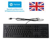 HP KEYBOARD WIRED USB UK QWERTY FULL SIZE SLIM BLACK For PC LAPTOP COMPUTER
