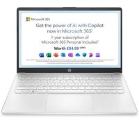 HP Laptop 14-eg0001na 4G LTE with 20GB of EE data, 14 inch, Snapdragon 7c, 4GB RAM, 128GB eMMC, Windows 11 - Silver