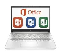 HP Laptop 14" with Full Lifetime Ms Office Windows 11 HD -8GB 256GB SSD-Win 11