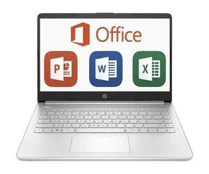 HP Laptop 14" with Full Lifetime Ms Office Windows 11 HD -8GB 256GB SSD-Win 11