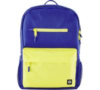 HP Laptop Backpack Campus Bag Rucksack Blue Yellow Padded Compartments