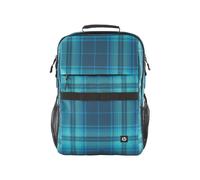 HP Laptop Backpack Tartan Campus XL Plaid Blue Padded For 13 14 15.6