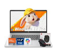 HP laptops 17 inch 2026, AMD 6-Core Ryzen 5 7430U (Beats i7 Gen 11e), Windows 11 Pro, 17.3-inch FHD IPS, Copilot Windows AI, Numeric KB, with accessory