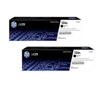HP Laser 107w Printer Toner Cartridges (2 Pack) -W1106A Multipack Original