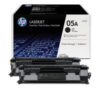 HP LaserJet 05A Black Original Print Cartridge with Smart Printing Technology - Twin Pack (CE505D)