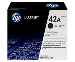 HP Laserjet 4250 Dtnsl Q5942A Original Toner from HP Approx. 10,000 Pages Black