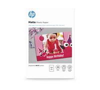 HP Matte Photo Paper, 180 g/m2, 25 sheets, White, 10 x 15 cm