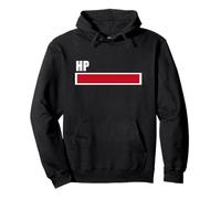 HP Maxed - Funny Video Game Energy Bar Design, Full Health Pullover Hoodie