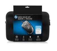 HP Mini Value Kit Bundle of Sleeve for 10.2 inch Netbook and 3 Button Optical Mouse