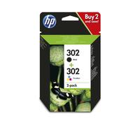 HP No 302 Black & Colour Multi Pack Original OEM Inkjet Cartridges