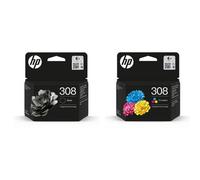 HP No 308 Black/Tri-colour Ink Cartridge Combo pack (6L6S6UE)