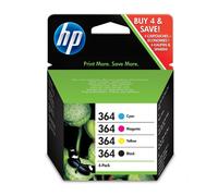 HP 364 Combo Pack Ink cartridge / paper kit - 4-pack Black, yellow, cyan, magenta
