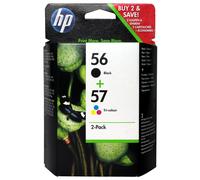 HP No 56 & 57 Black & Colour Original OEM Ink Cartridges For Photosmart Printer