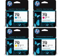 HP No 712 ( Multi Pack BCMY ) OEM Original Designjet Inkjet Cartridges