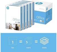 HP Office A4 80gsm White Office Copier Paper 2500 Box 5 Reams Next Day Delivery
