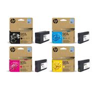 1 Full Set HP 937e (4S6W9NE) Black and 1 Colour Set HP 937e (4S6W6NE/7NE/8NE) C/M/Y Original Standar