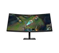 HP OMEN 34 inch WQHD 180Hz Curved Gaming Monitor - 34c G2 | Integrated Dual 3W Speakers | Console Compatible | Adjustable stand | Joypad OSD Button | Integrated Cable Management