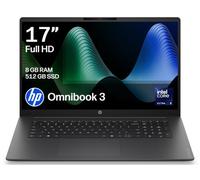 HP OmniBook 3 AI Laptop | Intel Core Ultra 5 225U | 8GB RAM | 512GB SSD | 17.3” Full HD IPS Anti-glare Display | Intel Graphics | Fast Charge | Windows 11 | 17-dg0000sax | Charger Sold Separately