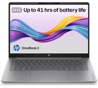 HP OmniBook 3 OLED 14" Laptop - Snapdragon X, 512 GB SSD, Silver, Silver/Grey