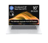 HP OmniBook 5 Next Gen AI 16" Laptop | CoPilot+ PC | Snapdragon X1-26-100 Processor | 16GB RAM | 512GB SSD | Qualcomm Adreno Graphics | 2K OLED Displ