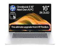 HP OmniBook 5 Next Gen AI 16" Laptop | CoPilot+ PC | Snapdragon X1-26-100 Processor | 16GB RAM | 512GB SSD | Qualcomm Adreno Graphics | 2K OLED Display | 34.75 Hrs Battery | Windows 11 | 16-bf0000sa