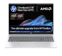HP OmniBook 5 NGAI Copilot+ PC | 16" | 1920 x 1200 pixels | AMD Ryzen AI 5 | 16GB | 512GB SSD | Windows 11 Home | Anti-glare panel Fast Charge True Vision FHD IR camera | 16-ag1001sa