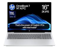 HP OmniBook 7 16” AI Laptop | Intel Core Ultra 5-225H | 16GB RAM | 1TB SSD | 2K IPS Anti-glare Display | Up to 21.75 hours Battery | Fast Charge | Windows 11 | Silver | 16-ay0003sa | Charger Included