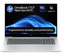 HP OmniBook 7 NGAI 17.3" Laptop - Intel®Core Ultra 7, 1 TB SSD, 16GB RAM, Silver, Silver/Grey