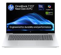 HP OmniBook 7 NGAI 17.3" Laptop - Intel®Core Ultra 7, 1 TB SSD, Silver, Silver/Grey