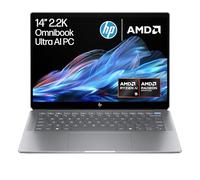 HP OmniBook Ultra 14” AI PC | AMD Ryzen AI 9 365 | 55 TOPS AI dedicated NPU | 32GB RAM | 1TB SSD | AMD Radeon Graphics | 2.2K IPS Touchscreen | Up to 22.25 Hrs Battery | Win 11 | Silver | 14-fd0002na