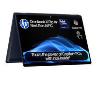 HP OmniBook X Flip Next Gen AI Laptop | Intel Core Ultra 7-256V | 16GB RAM | 1TB | 14” 2K OLED Touchscreen | Intel Arc 140V | Up to 22.75hrs Battery | Fast Charge | Windows 11 | Charger Sold Separately