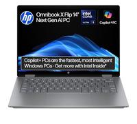 HP OmniBook X Flip NGAI 14" | 1920 x 1200 pixels | Touchscreen | Intel Core Ultra 5 | 16GB | 512GB SSD | Windows 11 Home Fast Charge | Poly Camera Pro | Dual speakers | 14-fm0005sa