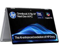 HP OmniBook X Flip NGAI 14" Laptop | CoPilot+ PC | Intel® Core™ Ultra 7-256V Processor | 16GB RAM | 1TB SSD | Intel® Arc™ 140V | 3K OLED Touchscreen | Up to 17.75Hr Battery | Windows 11 | 14-fm0001sa