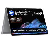 HP OmniBook X Flip NGAI 16" Laptop | CoPilot+ PC | AMD Ryzen AI 5 340 Processor | 16GB RAM | 512GB SSD | AMD Radeon 840M Graphics | 2K Touchscreen | Up to 21 Hrs Battery | Windows 11 | 16-ar0004sa