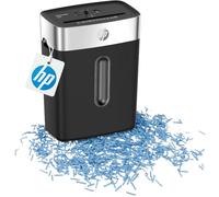 HP OneShred 8CC Black Shredder, Security Level P-4, Cross Cut, 8 Sheets, 2826, Black/Silver, Particle Cut