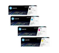 HP Original 219A Black, Cyan, Magenta, Yellow Toner Cartridges Set Multipack in original Box with Hologram, compatible with: Color Laserjet Pro 3202, MFP 3302