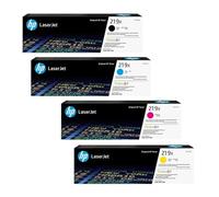 HP Original 219X Black, Cyan, Magenta, Yellow High Yield, High Capacity Set Multipack Toner Cartridges in original Box with Hologram, compatible with: Color Laserjet Pro 3202, MFP 3302