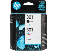 HP 301 2-pack Black/Tri-color Original Ink Cartridges