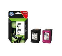 HP Original 302 Black and Tri-Colour Combo Pack X4D37ae Only Compatible with European Printers