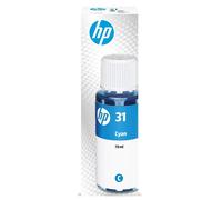 HP Original 31 - 70ml Ink Bottle, Cyan, Single Pack, 8000 Print Pages or Up To 3