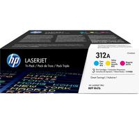 HP Original 312A Cyan, Magenta & Yellow Toner Cartridges - Multipack, Cyan,Yellow,Magenta