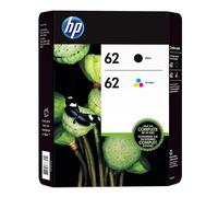2x Genuine HP 62 Black Ink Cartridges For ENVY 5540 5640 7640 Inkjet Twin Pack