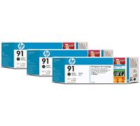 HP Original 91 Matte Black Ink Cart 3-pack