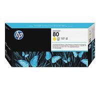 HP Original C4823A Print Head + Cleaner No 80 Yellow